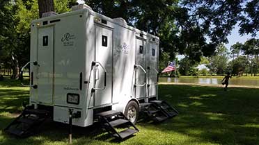 Rent Four-Stall Restroom Trailers in East Texas