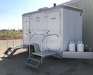 Rent Two-Stall Shower Trailers in East Texas